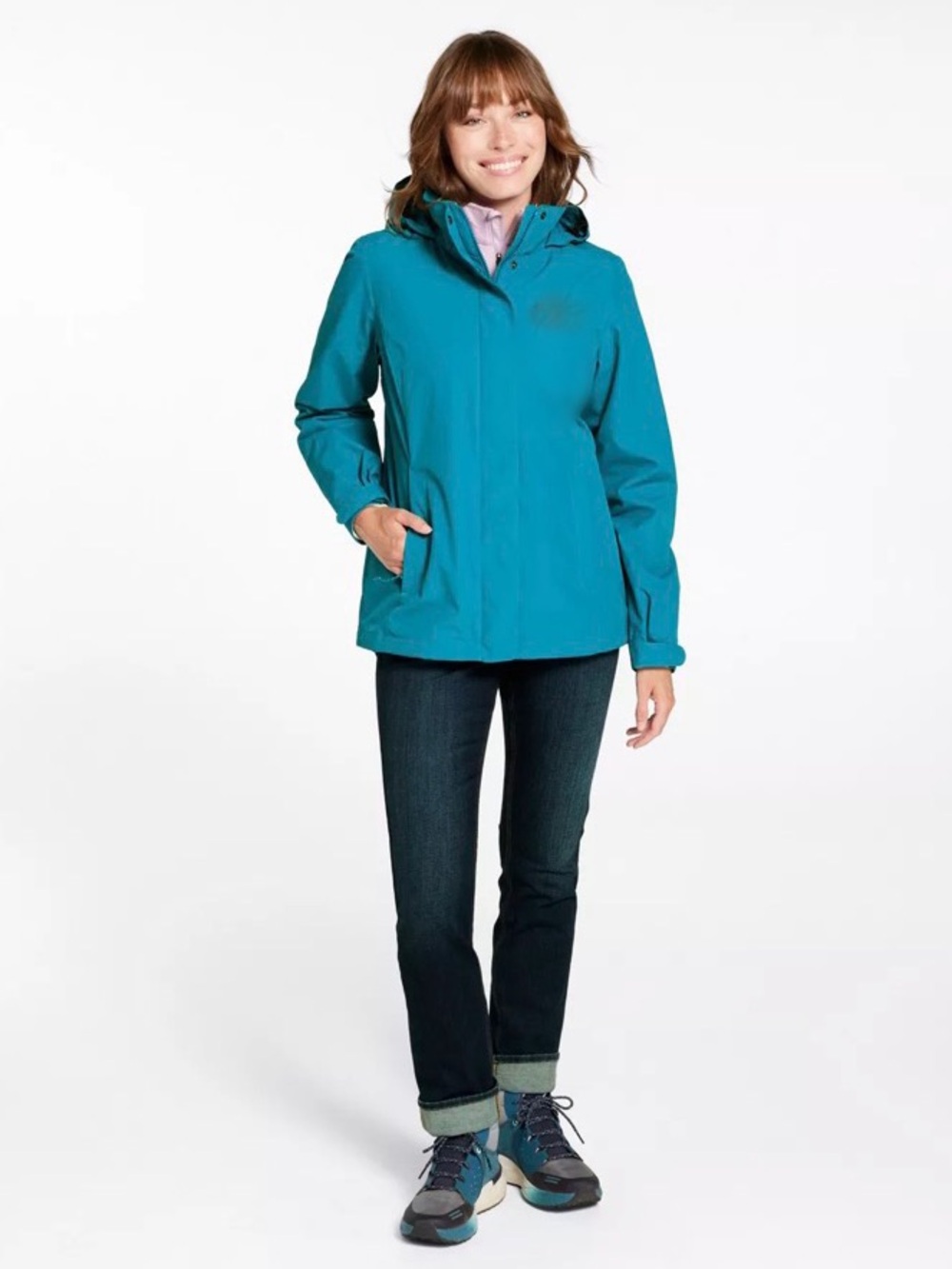 L.L. Bean Aqua Winter// Rain jacket sz M